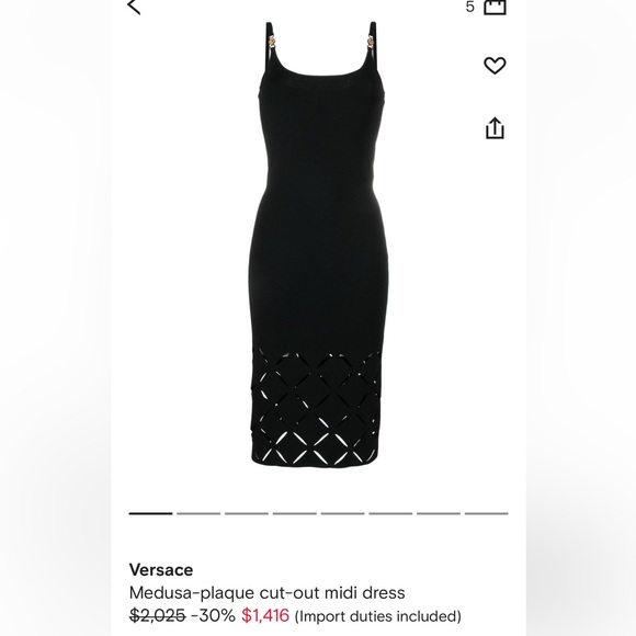NWT Versace Medusa Dress - Picture 3 of 9